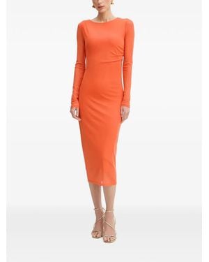 Patrizia Pepe Long-Sleeve Dress - Orange