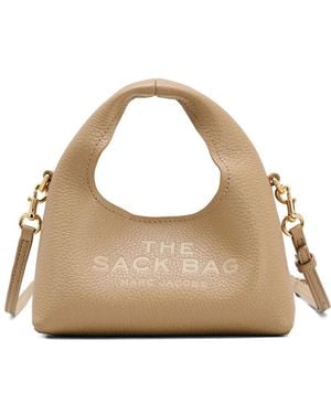 Marc Jacobs The sack top-handle micro tote bag - Metálico