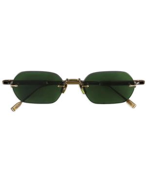 Sato Eyewear Terebellum Iv Geometric-Frame Sunglasses - Green