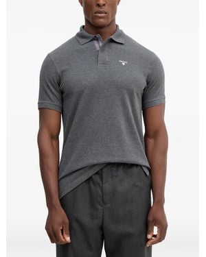 Barbour Logo-Embroidery Polo Shirt - Grey
