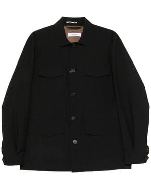 Grayed Voyager Buttoned Overshirt - Black
