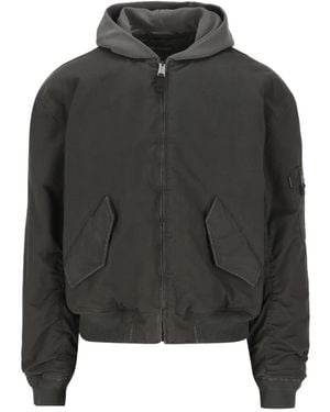 Balenciaga Cotton And Nylon Blend Bomber Jacket - Black