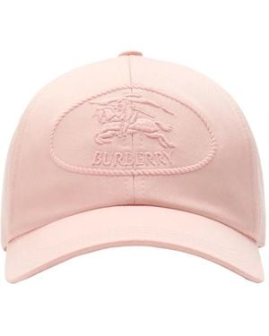 Burberry Equestrian Knight キャップ - ピンク