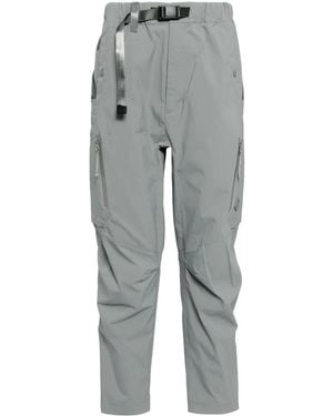 Spoonyard Belted Tapered Cargo Trousers - Grey