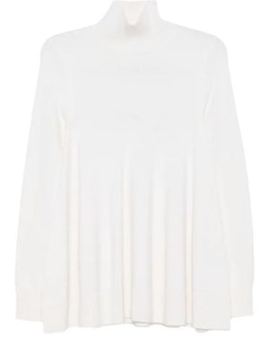TOTEME Ribbed-Knit Turtleneck Sweater - White