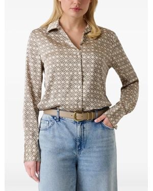 Guess Hemd Mit Geometrischem Print - Grau