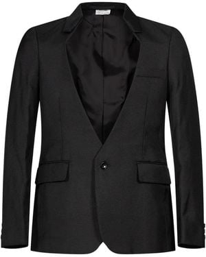 Comme des Garçons Cut-Out Single-Breasted Blazer - Black
