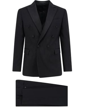 Corneliani Double-Breasted Blazer - Black
