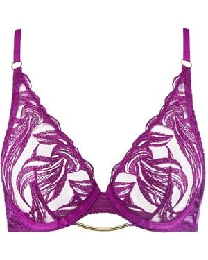 Aubade Into The Groove Triangel-Bh Mit Stickerei - Lila