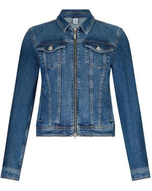 Liu Jo Denim Jacket With Zip - Blue