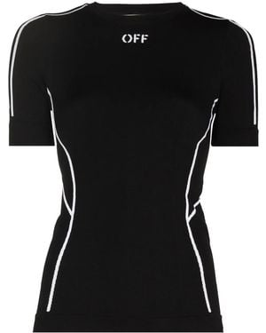 Off-White c/o Virgil Abloh Off-Stamp Performance T-Shirt - Black
