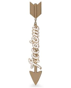 Red(V) Arrow Embellished Earring - Metallic