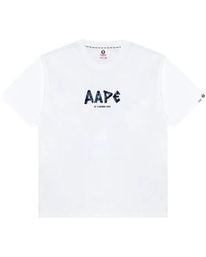 Aape By A Bathing Ape Aape universe graphic T-shirt - Weiß