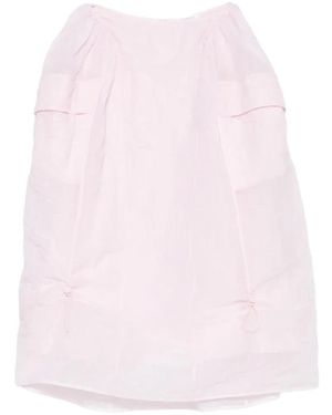 Cecilie Bahnsen Papillon Matelassé Maxi Skirt - Pink