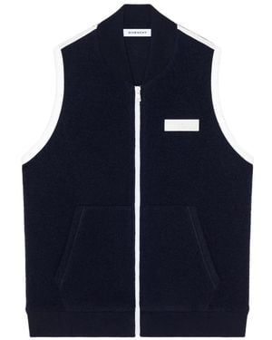 Givenchy Chaqueta De Tejido Polar Sin Mangas Con Detalle Granulado - Azul