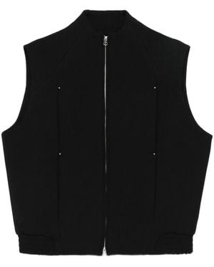 J.L-A.L Uvas Zip-Front Gilet - Black
