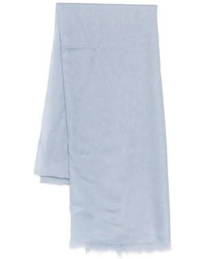 N.Peal Cashmere Étole En Pashmina - Bleu