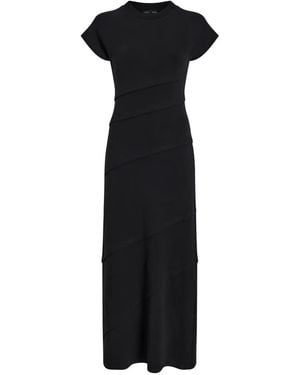 Proenza Schouler Hilma Tiered Jersey Midi Dress - Black