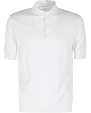 FILIPPO DE LAURENTIIS Short-Sleeve Polo Shirt - White
