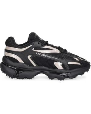 Lacoste Panelled Mesh Trainers - Black
