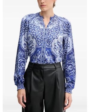 Hale Bob Top Marianna Con Botones - Azul