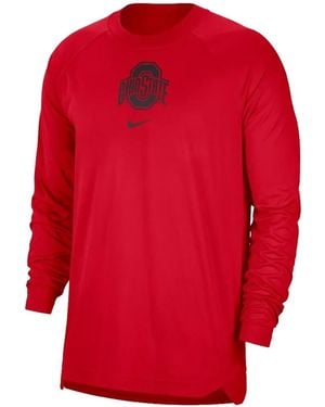 Nike Ohio State Raglan T-Shirt - Red