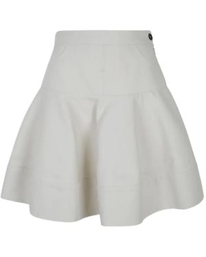 Vivetta Float-Bottom Mini Skirt - White