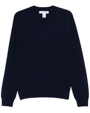 Comme des Garçons V-Neck Jumper - Blue