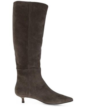 Aeyde Sabrina Suede Knee-High Boots - Brown