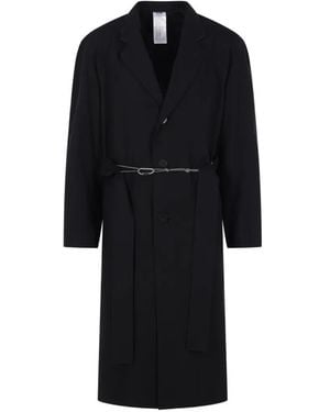 Magliano Belted Cotton Coat - Black