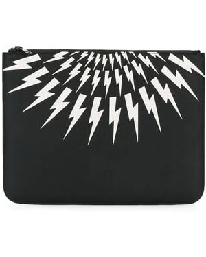Neil Barrett 'Thunder' Clutch - Black