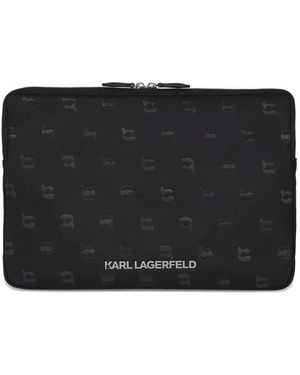 KARL LAGERFELD Ikon Laptop Sleeve - Black