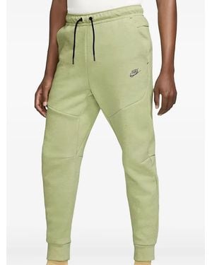Nike Drawstring-Waist Track Trousers - Green