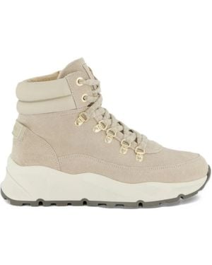Bogner Suede Lace-Up Boots - White