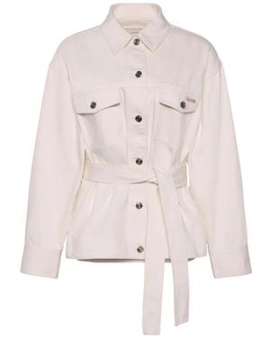 Calvin Klein Belted Jacket - White