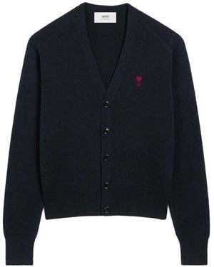 Ami Paris Ami De Coeur Cardigan - Blau