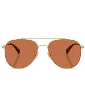 COACH Pilot-Frame Sunglasses - Metallic