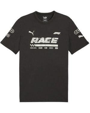PUMA F1 Graphic Ringer T-Shirt - Black