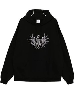 Vetements Bling Logo Hoodie - Black