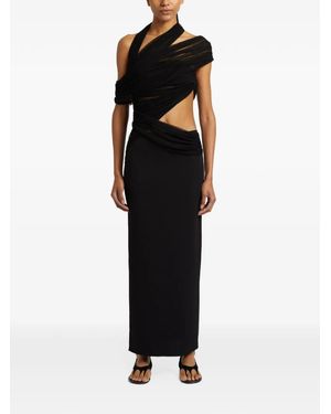 Christopher Esber Asymmetric Cut-Out Maxi Dress - Black
