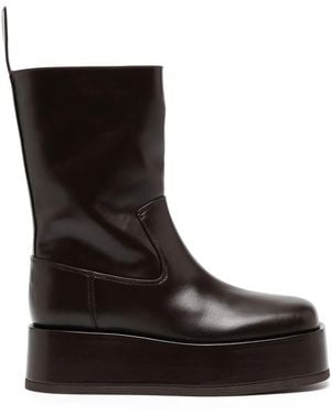Gia Borghini Rosie 23 Platform-Sole Boots - Black