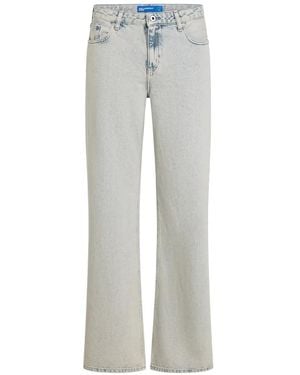 KARL LAGERFELD Slit-Hem Jeans - Grey