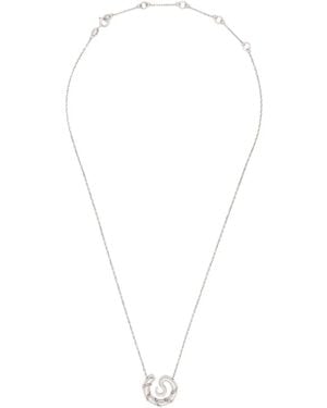 Panconesi Collana Serpant Con Pendente - Bianco