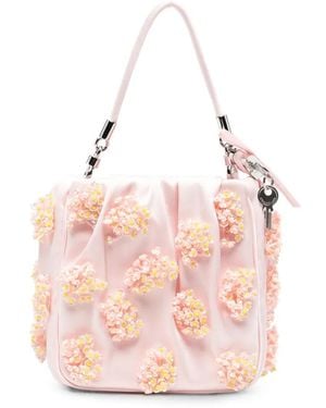 Self-Portrait Shopper Met Kralen - Roze