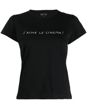 agnès b. Short-Sleeve T-Shirt - Black