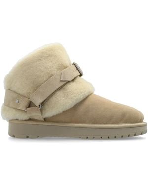 Burberry Chubby Wildlederstiefel mit Shearling - Natur