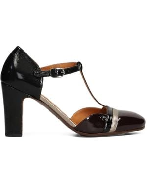 Chie Mihara Maver T-Bar Leather Pumps - White