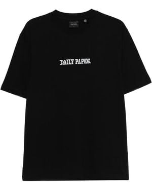 Daily Paper Logo-Print T-Shirt - Black