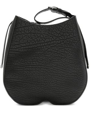 Burberry Medium Chess Leather Shoulder Bag - Black