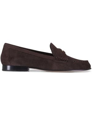 Veronica Beard Loafer aus Wildleder - Braun